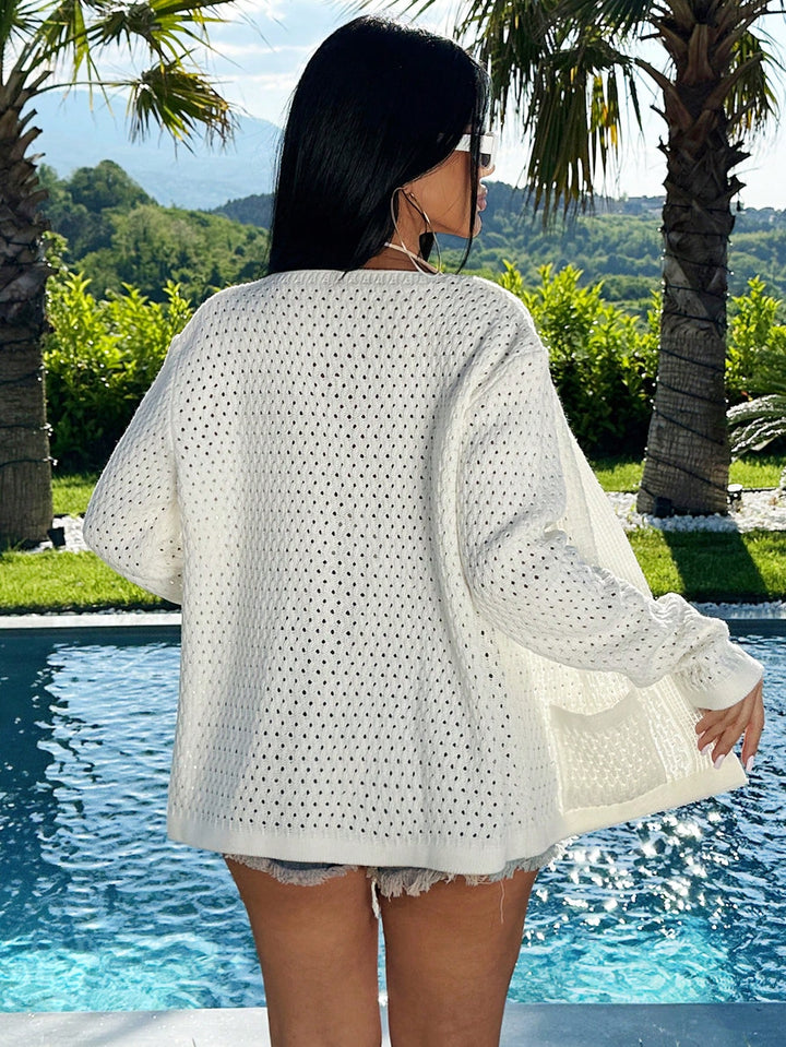 Cardigan SHEIN, crem