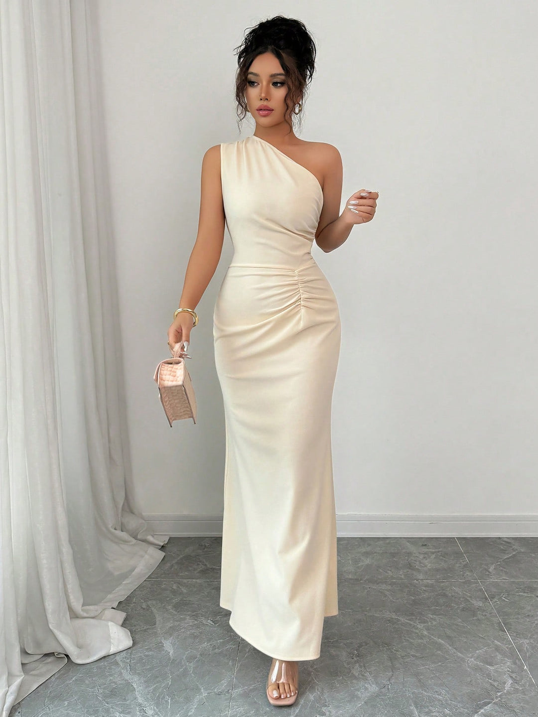 SHEIN maxi dress, bézs