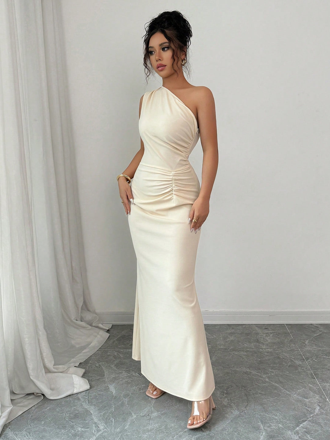 SHEIN maxi dress, bézs