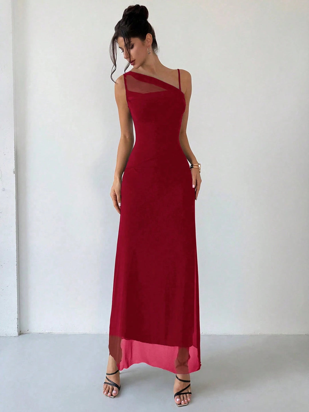 Rochie maxi SHEIN, vișiniu