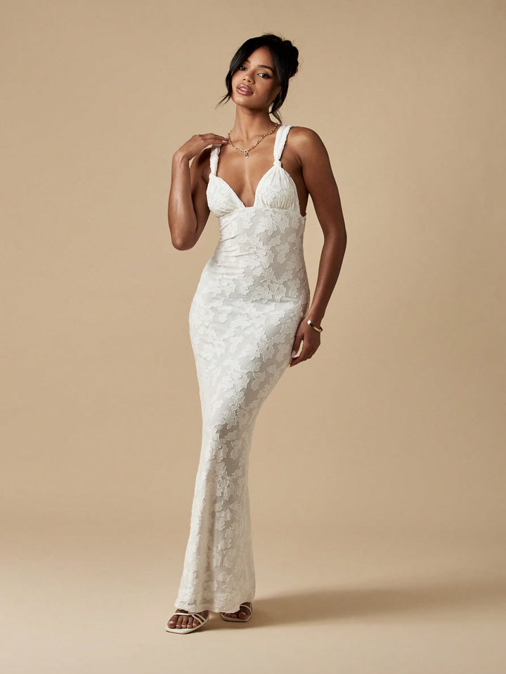 Rochie maxi SHEIN, alb