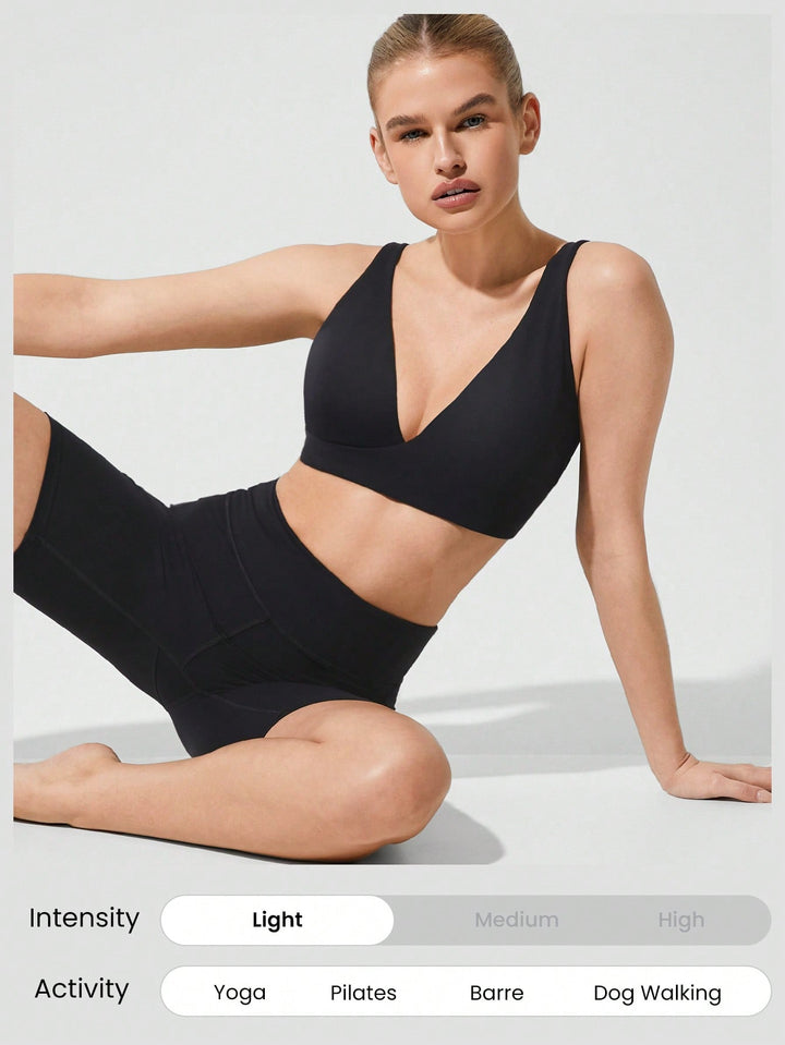 Bustieră sport SHEIN, negru