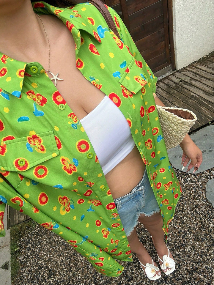 Bluză SHEIN, verde