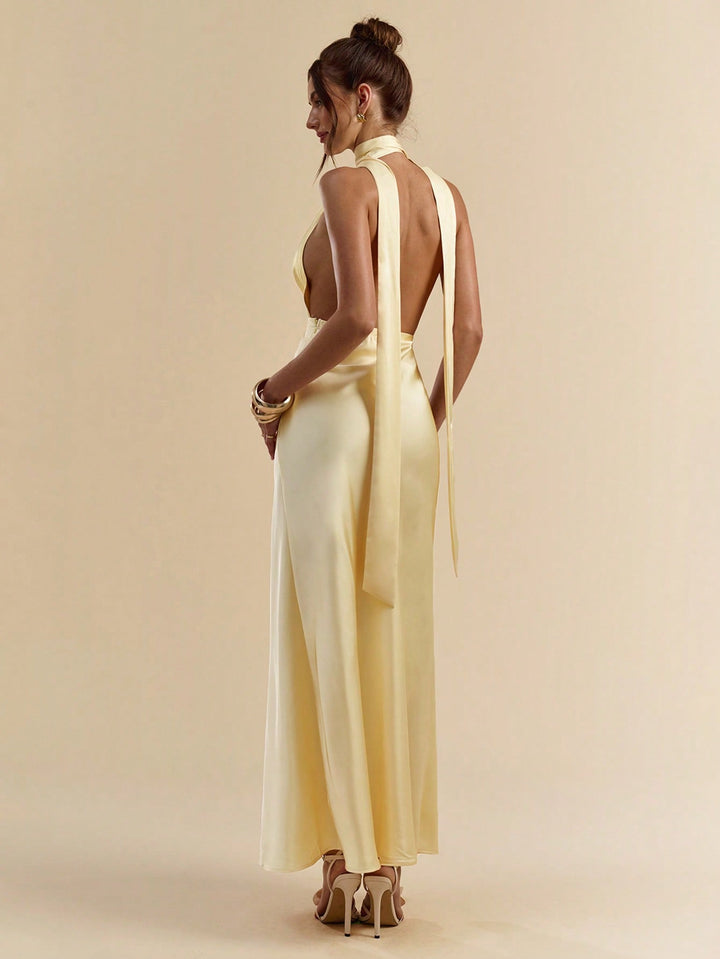 Rochie maxi SHEIN, galben