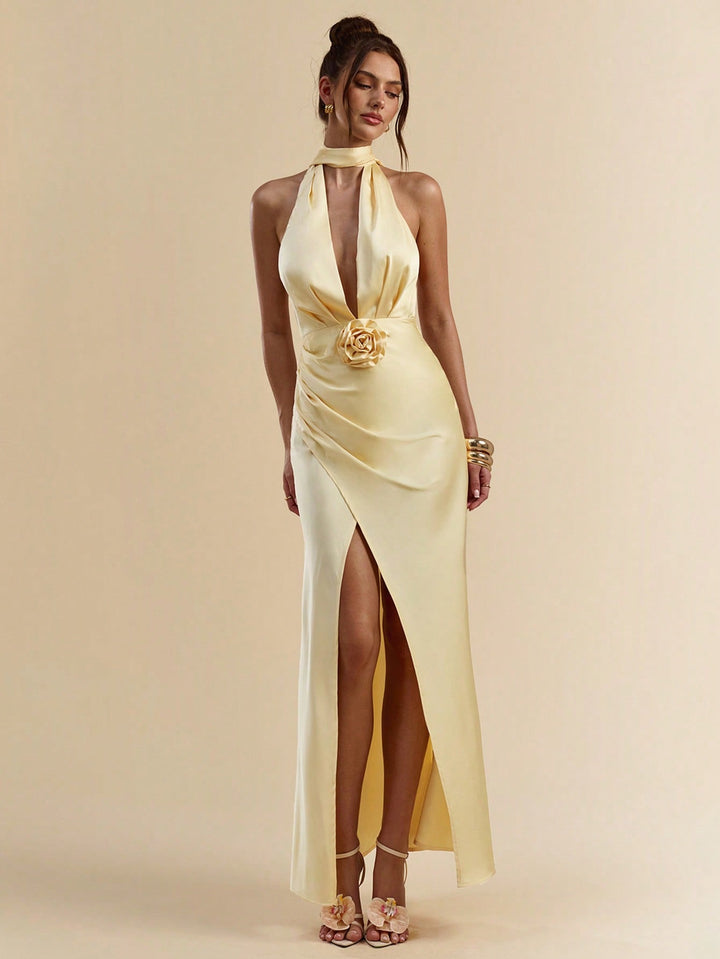 Rochie maxi SHEIN, galben
