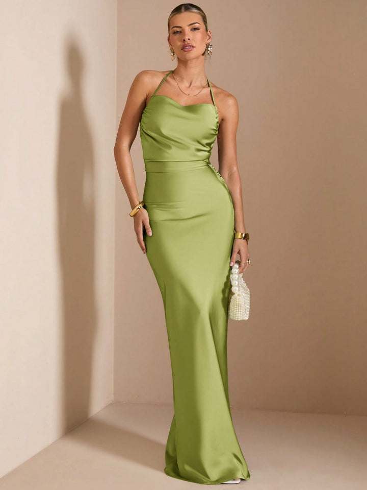 Rochie maxi SHEIN, kaki