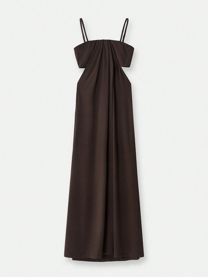 Rochie maxi SHEIN, maro
