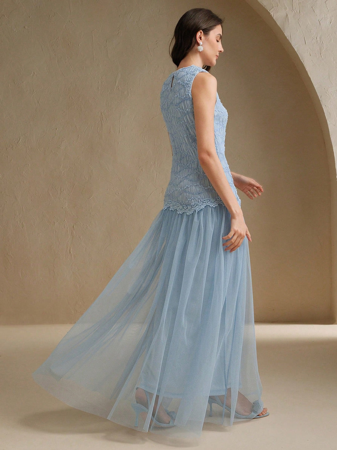 Rochie maxi SHEIN, albastru