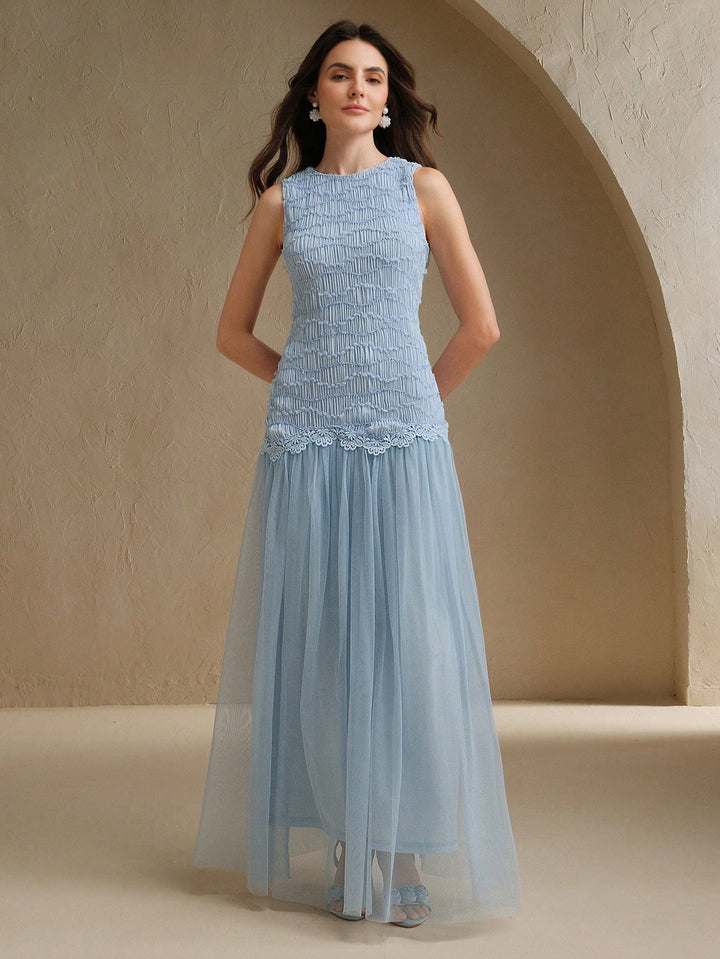 Rochie maxi SHEIN, albastru
