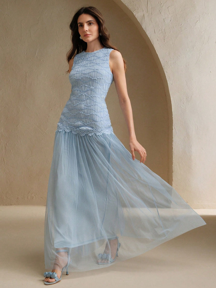 Rochie maxi SHEIN, albastru