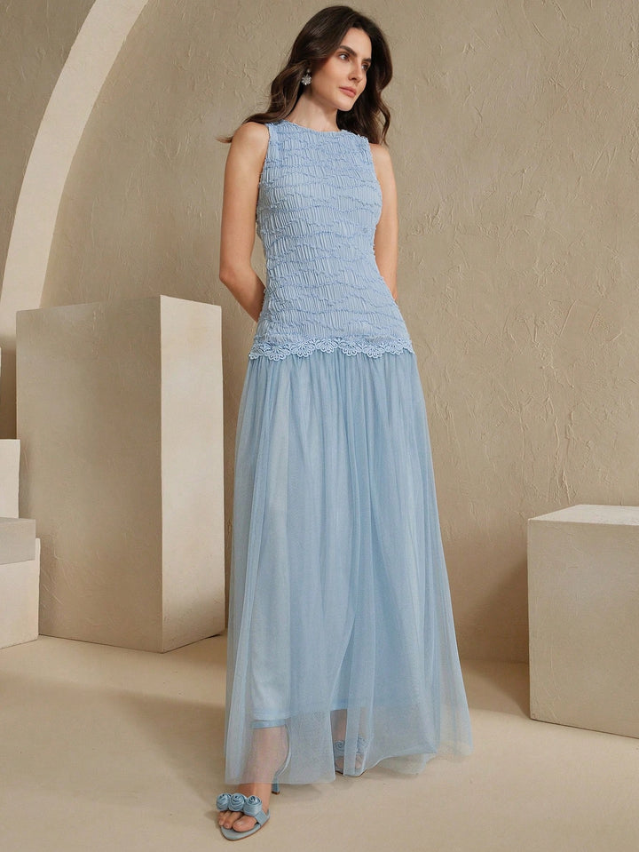 Rochie maxi SHEIN, albastru