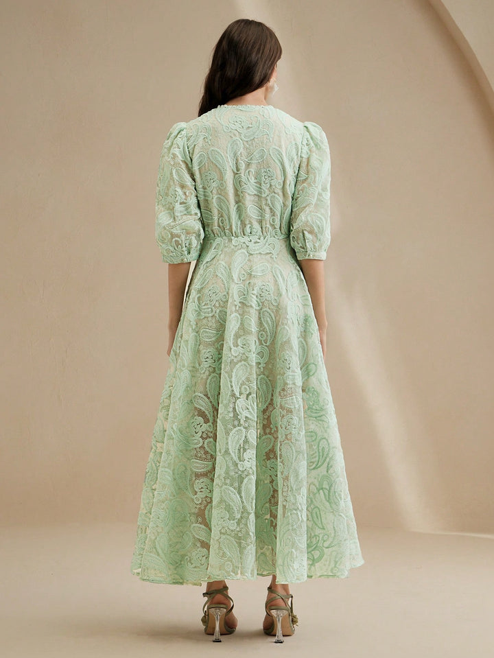 Rochie maxi SHEIN, verde