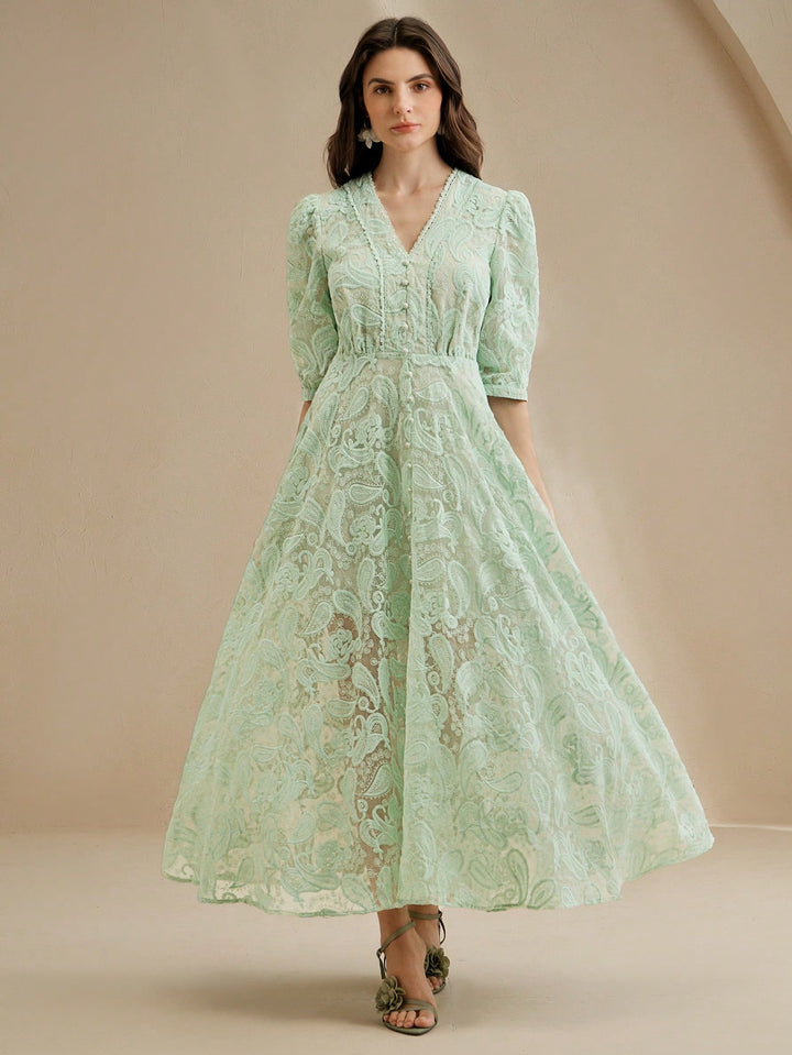 Rochie maxi SHEIN, verde