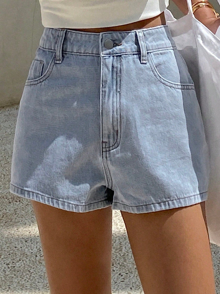 SHEIN kék farmer rövidnadrág