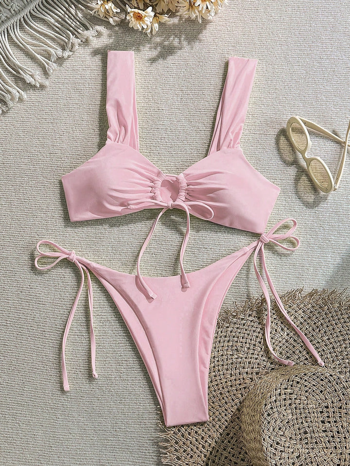 Set bikini SHEIN, roz