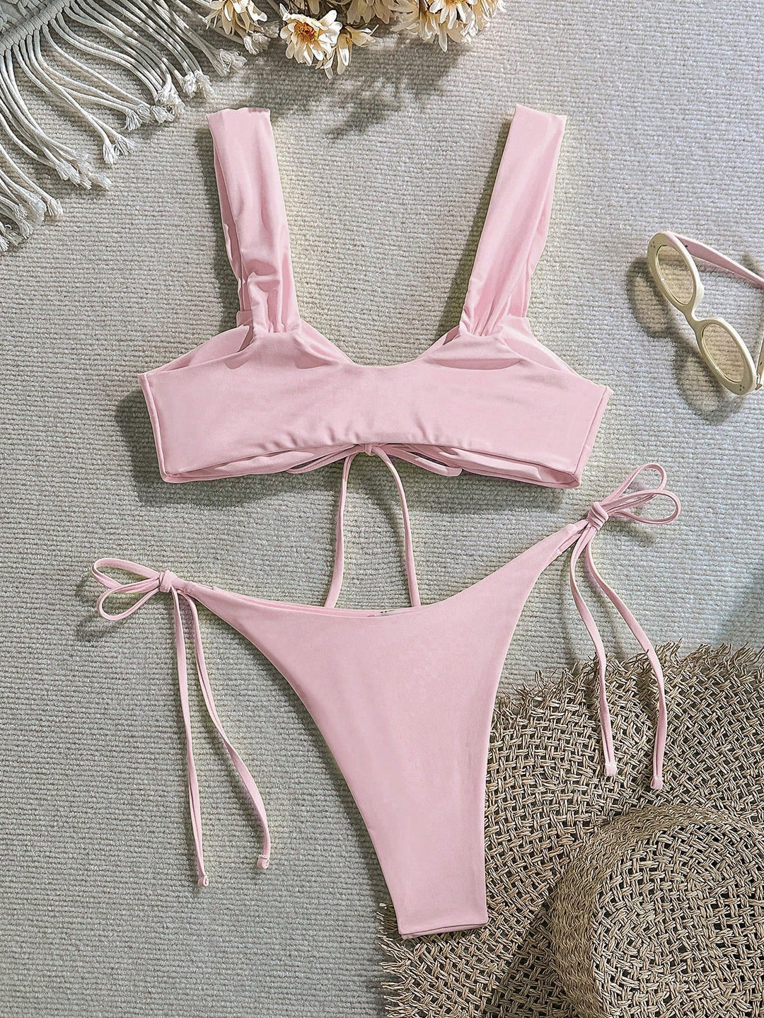 Set bikini SHEIN, roz