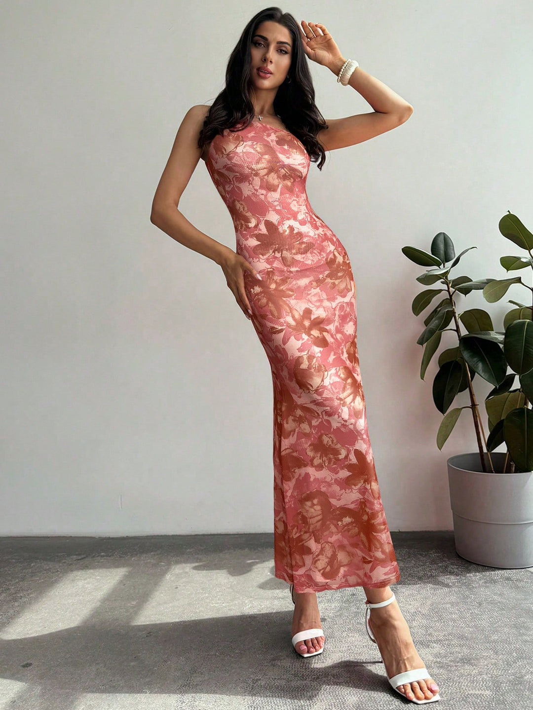 Rochie maxi SHEIN, mix culori