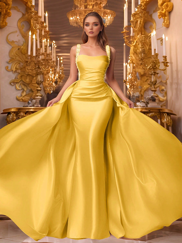 Rochie de ocazie SHEIN, galben