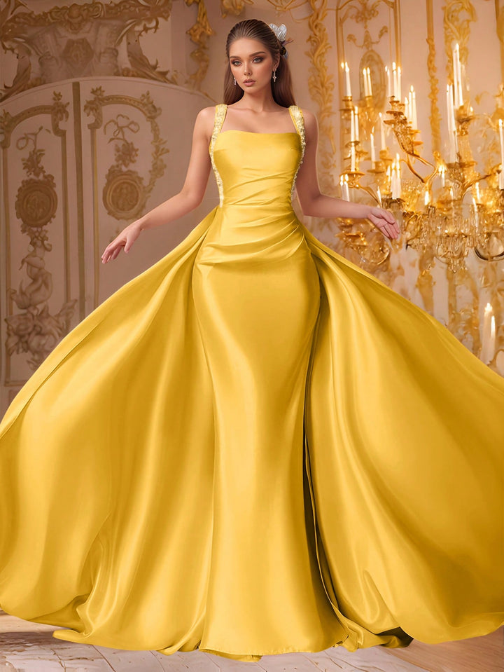Rochie de ocazie SHEIN, galben