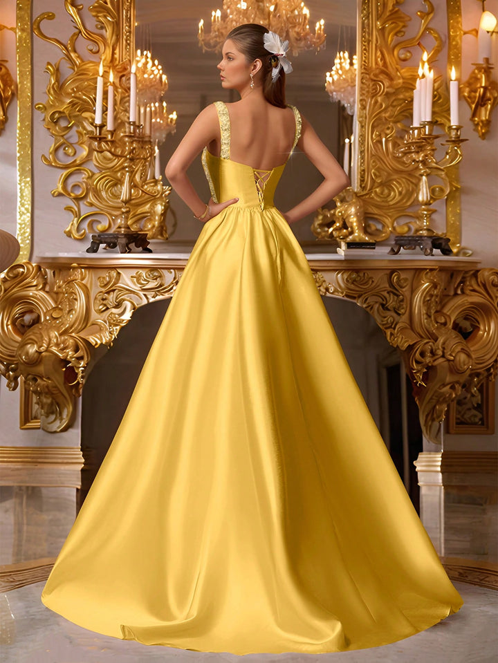 Rochie de ocazie SHEIN, galben