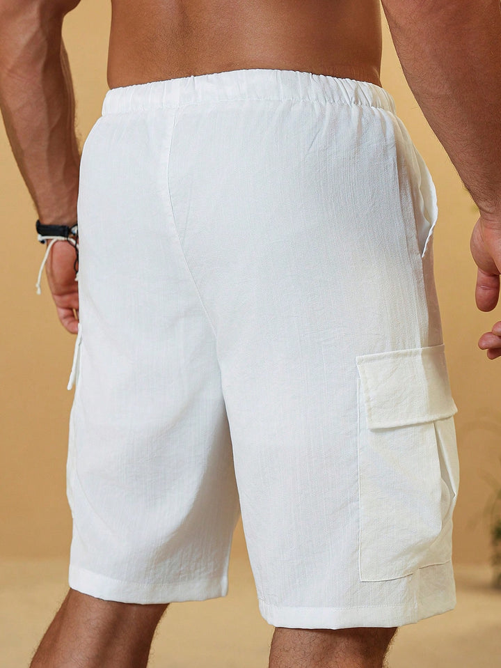 Pantaloni scurți SHEIN, alb