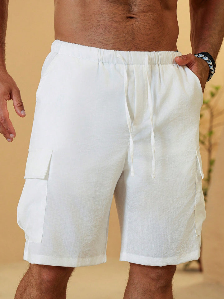 Pantaloni scurți SHEIN, alb