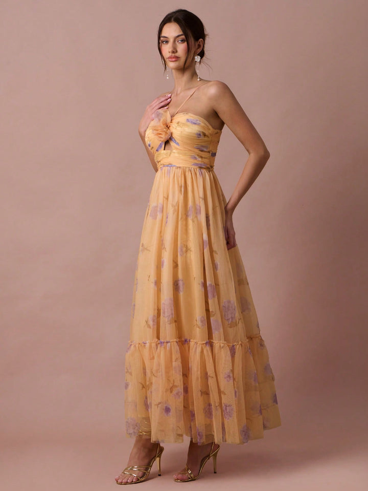 Rochie maxi SHEIN, galben
