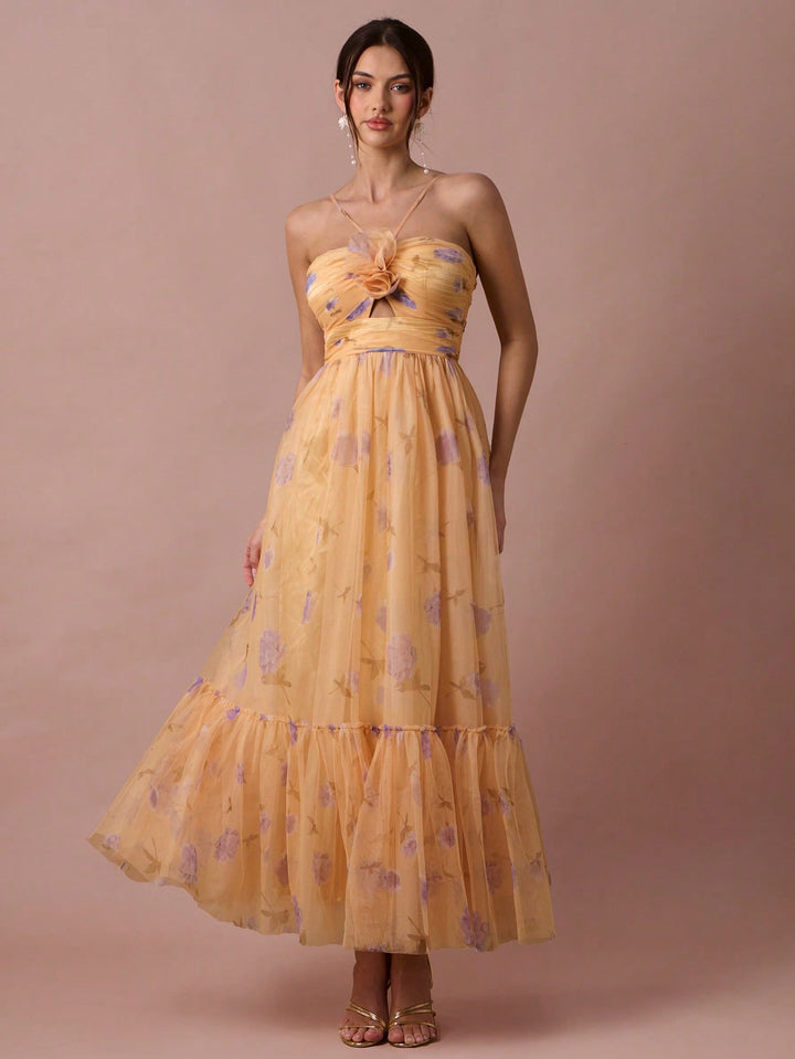Rochie maxi SHEIN, galben