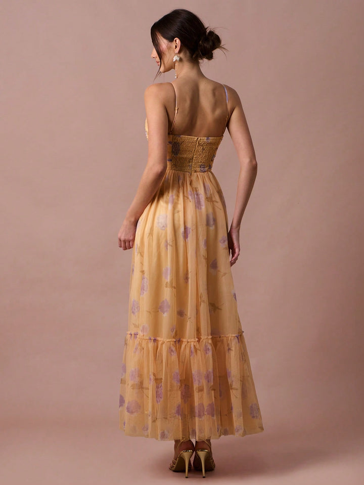 Rochie maxi SHEIN, galben