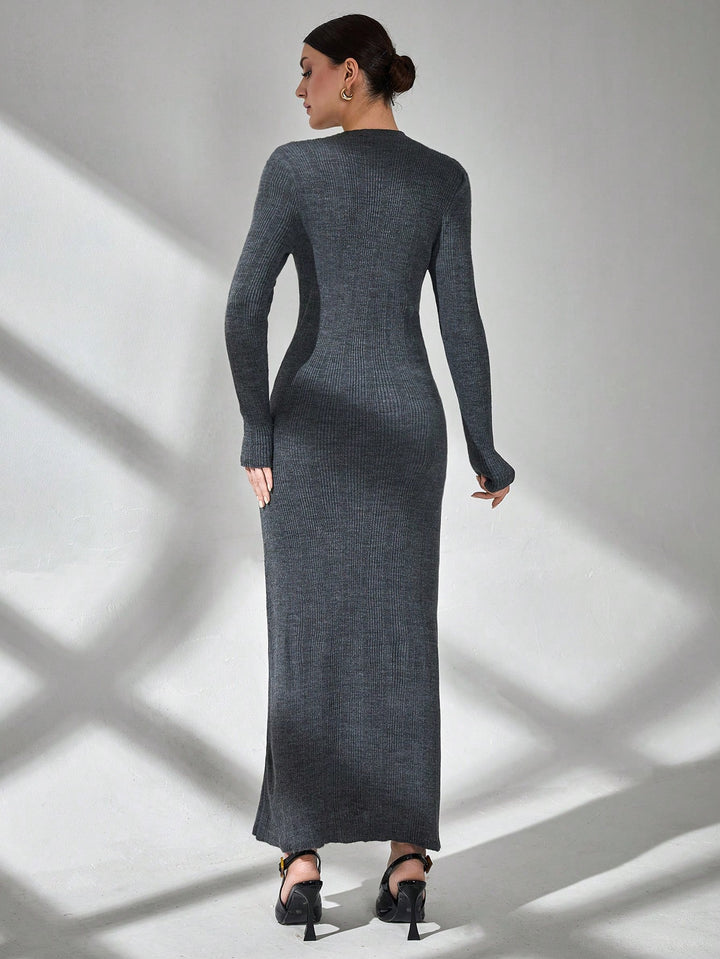 SHEIN szürke maxi ruha