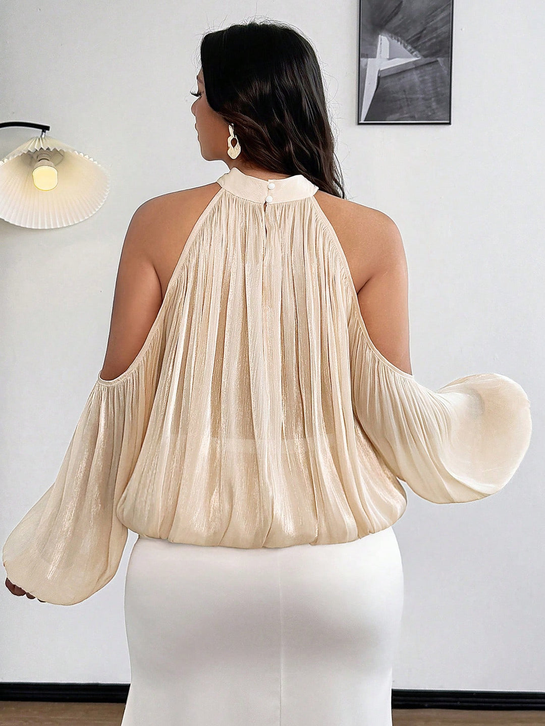 SHEIN blúz, bézs