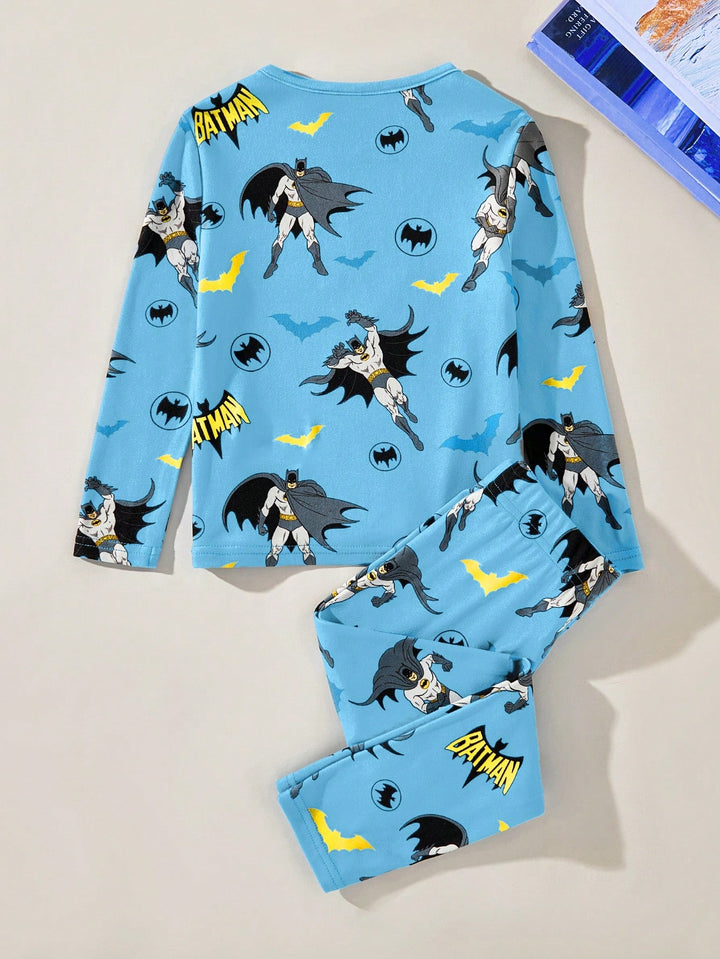 Compleu pijamale SHEIN, albastru