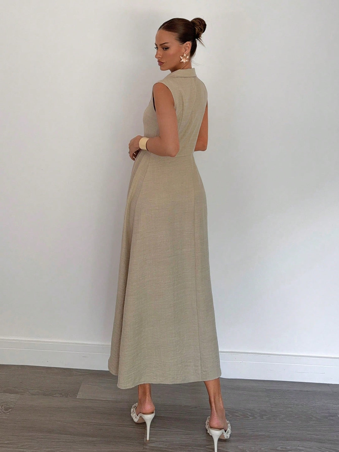 SHEIN maxi ruha, bézs