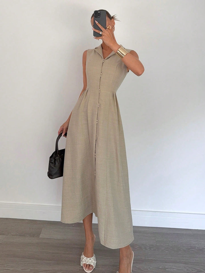 SHEIN maxi ruha, bézs