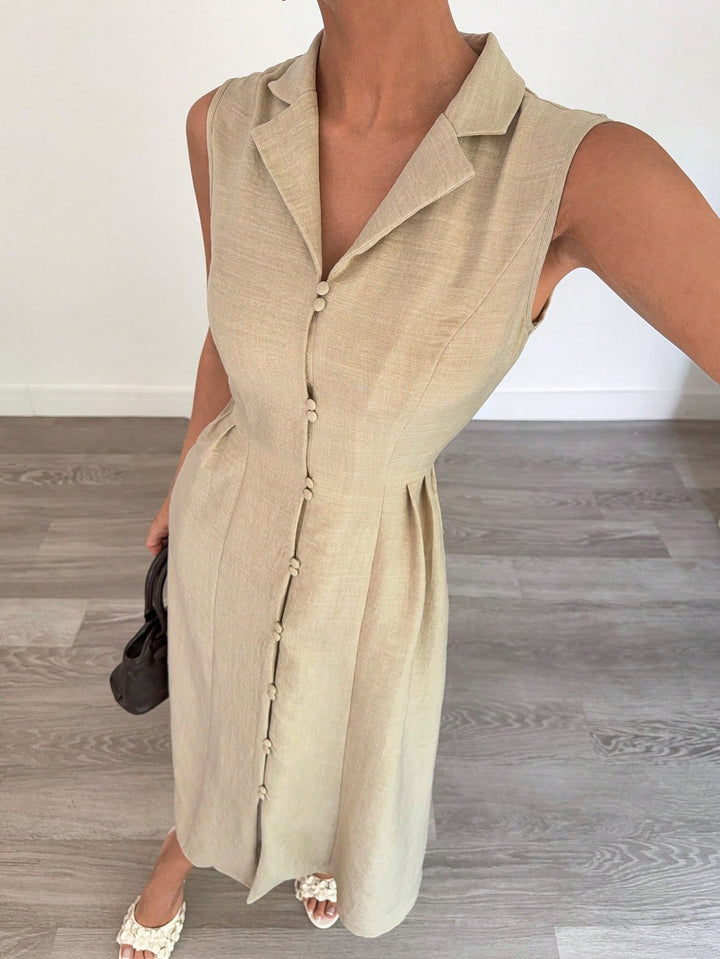 SHEIN maxi ruha, bézs