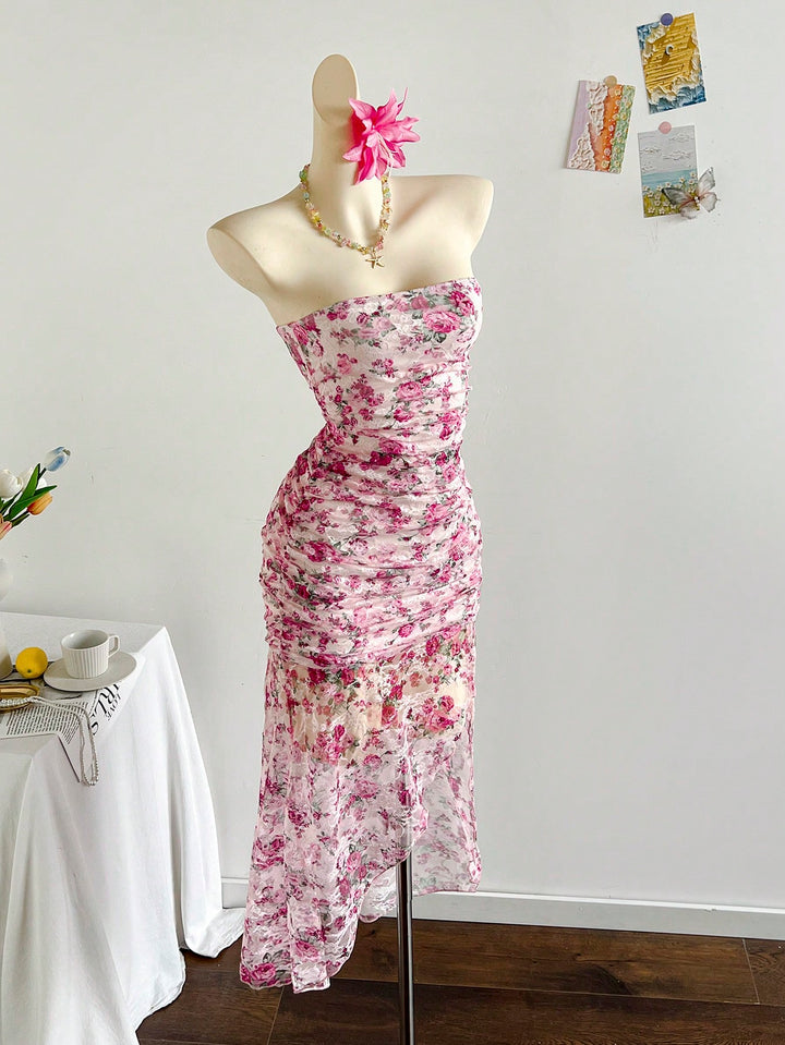 Rochie maxi SHEIN, mix culori