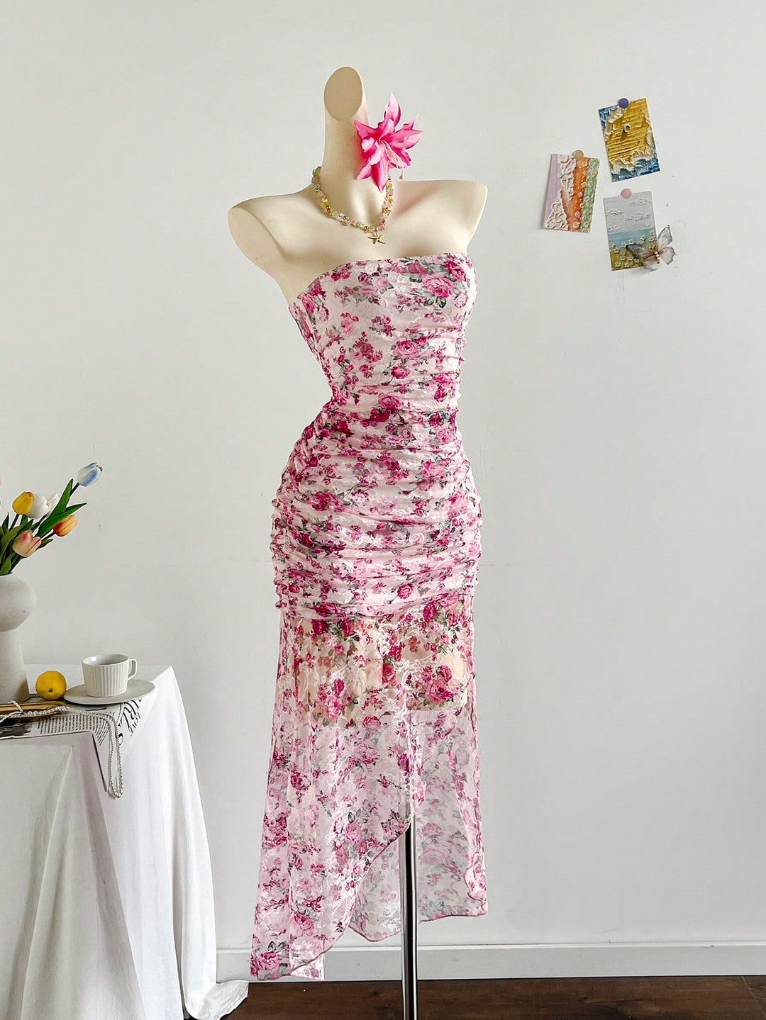 Rochie maxi SHEIN, mix culori