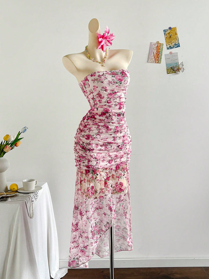 Rochie maxi SHEIN, mix culori