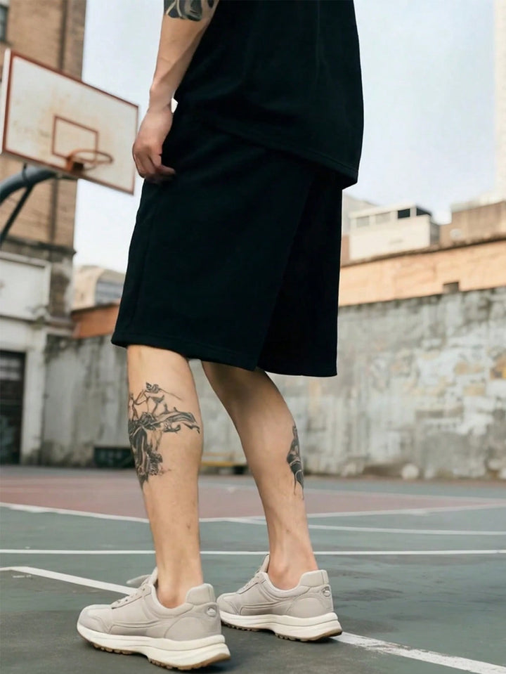 Pantaloni scurți SHEIN, negru