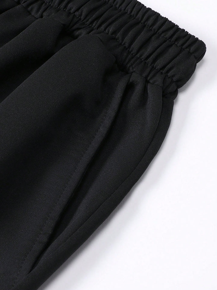 Pantaloni scurți SHEIN, negru