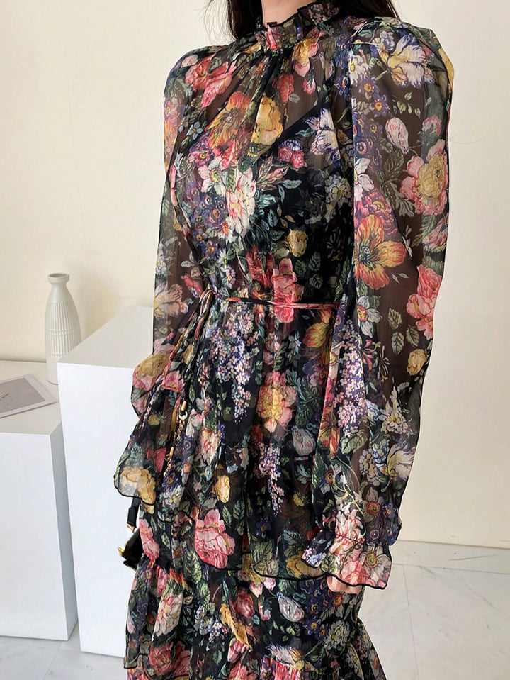 Rochie midi SHEIN, mix culori