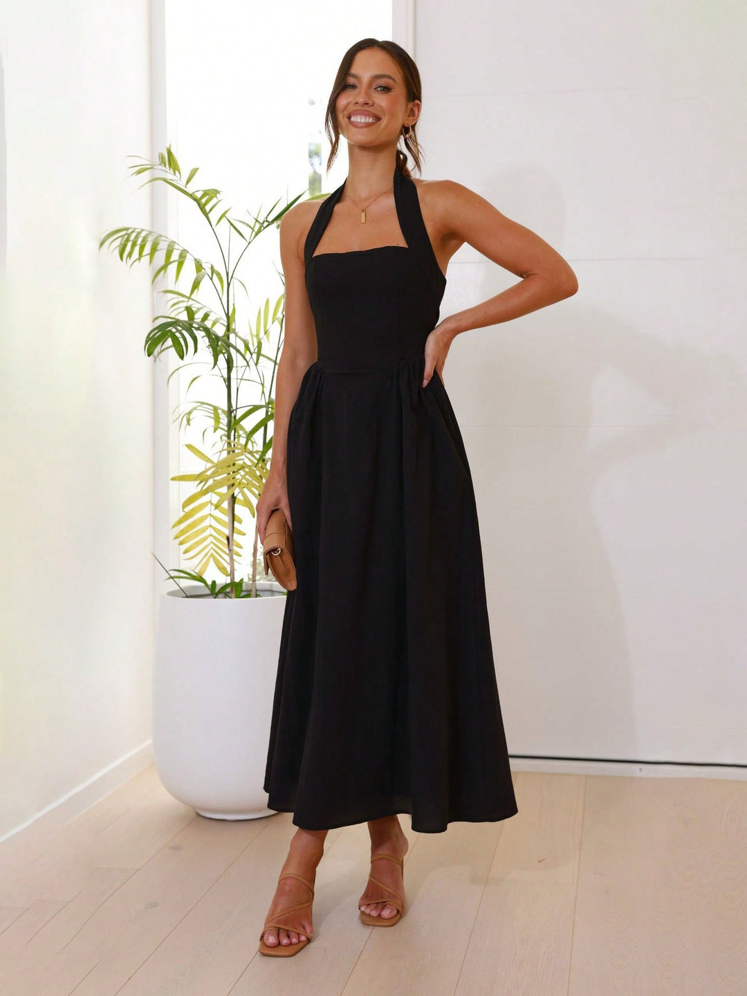 Rochie maxi SHEIN, negru