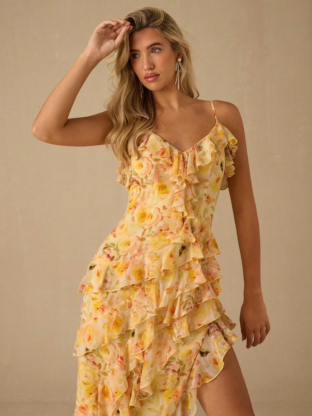 Rochie maxi SHEIN, galben