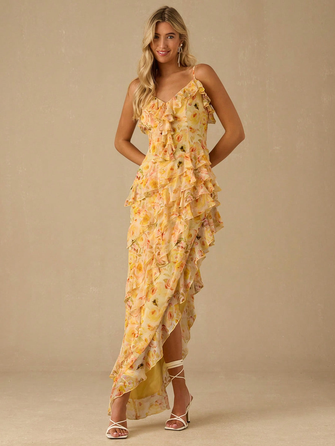 Rochie maxi SHEIN, galben