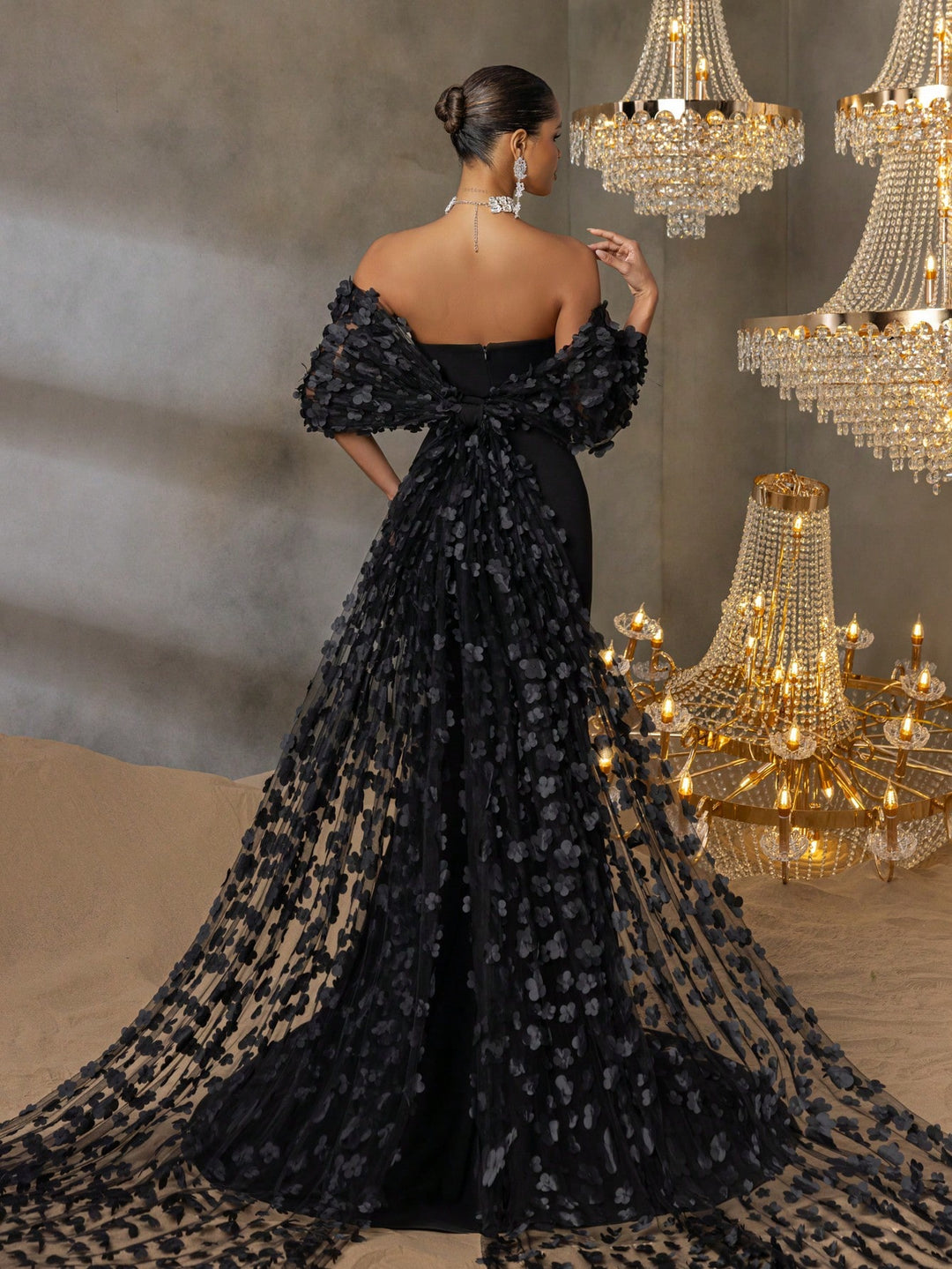 Rochie de ocazie SHEIN, negru