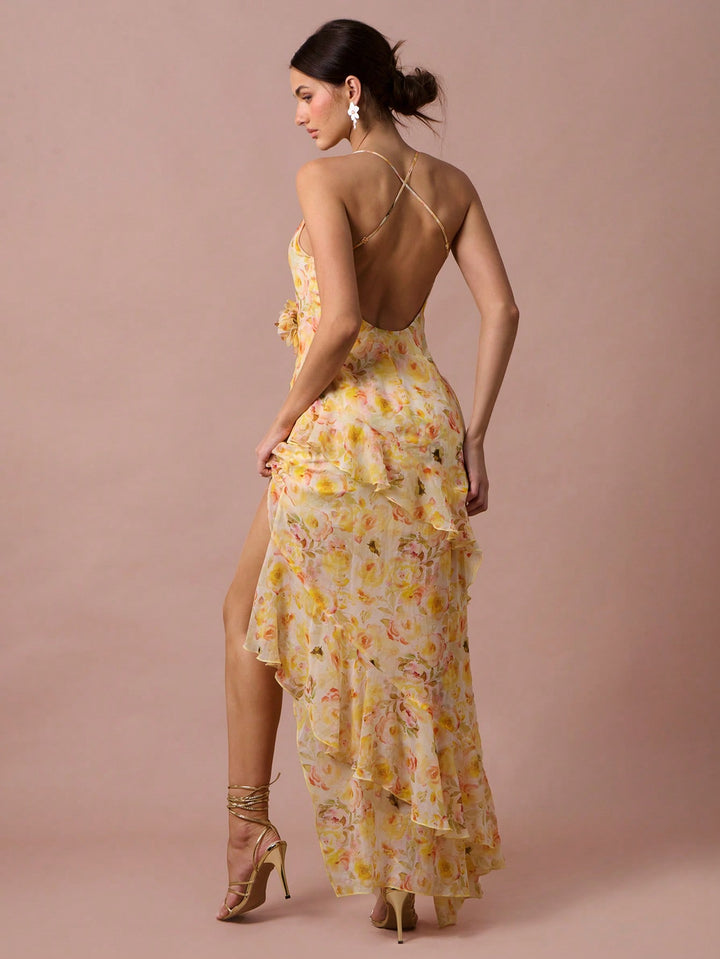 Rochie maxi SHEIN, galben
