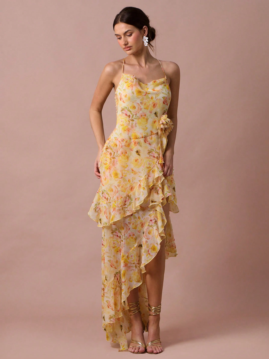 Rochie maxi SHEIN, galben