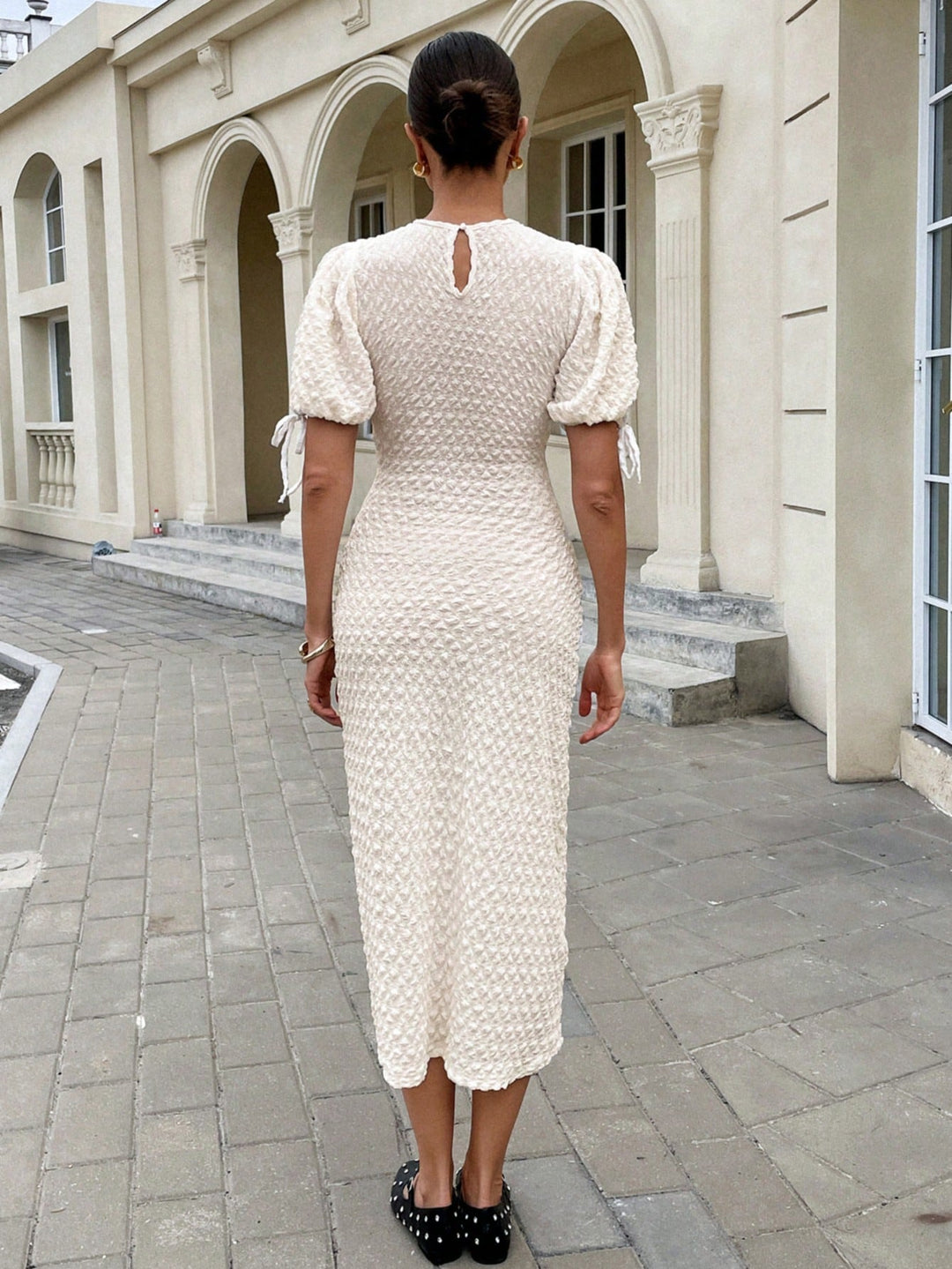 Rochie midi SHEIN, bej