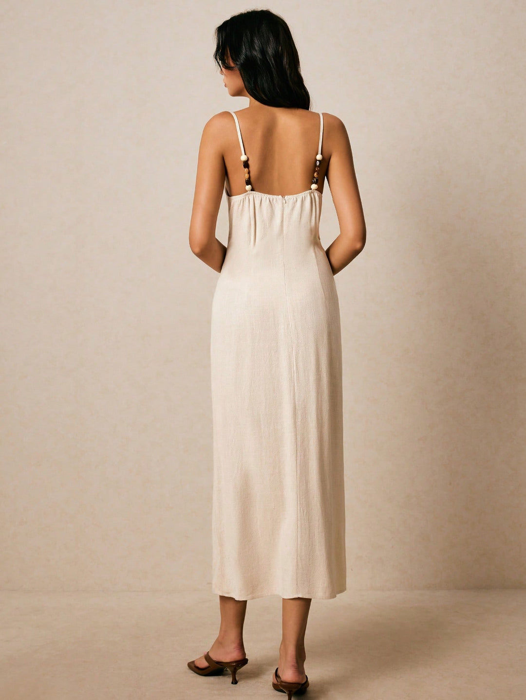 Rochie midi SHEIN, bej