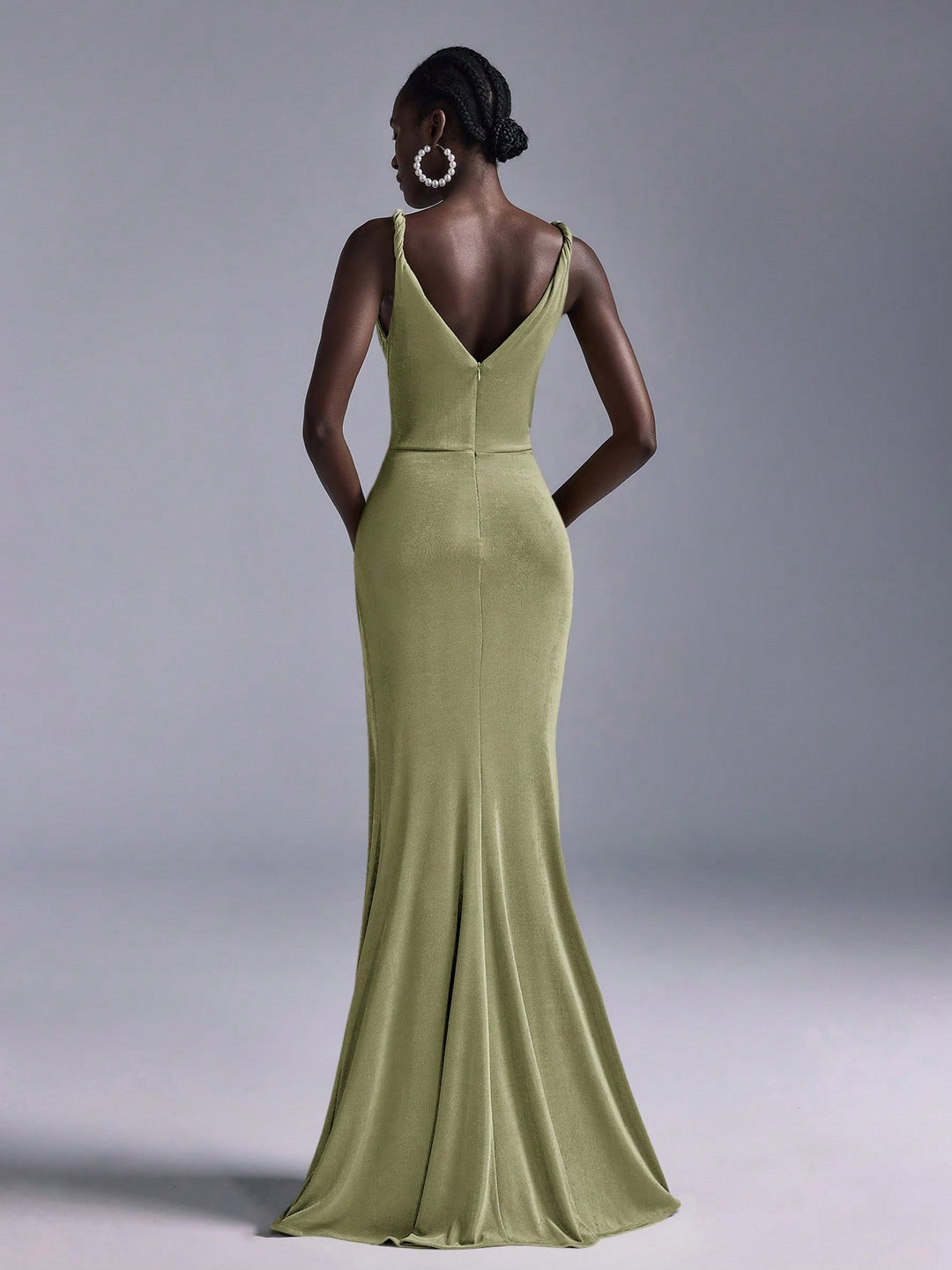 Rochie maxi SHEIN, kaki